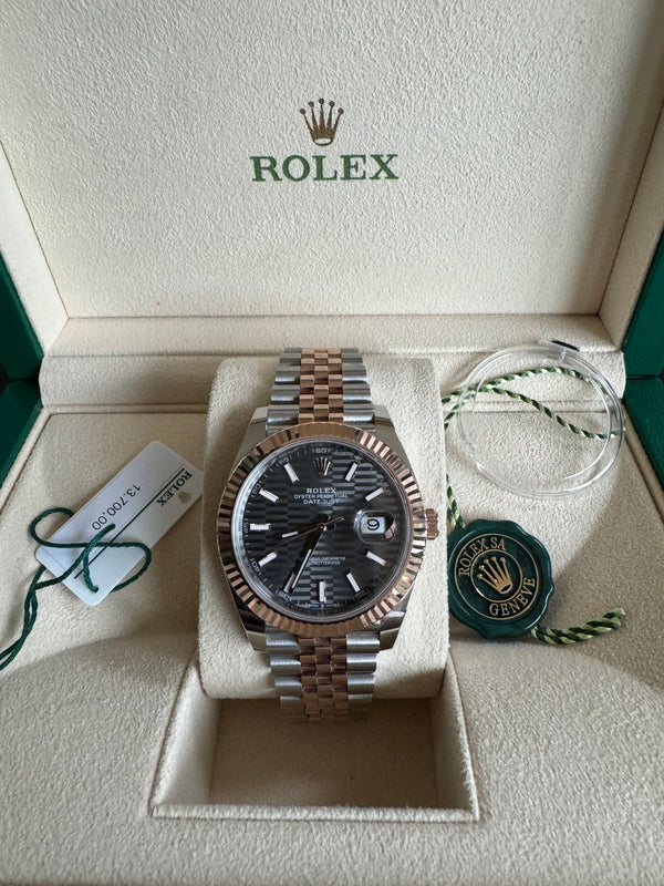 Rolex Datejust 41mm Bicolor 'Grey Motif'